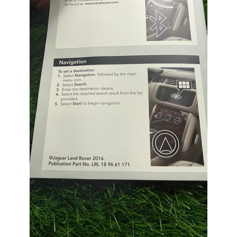 OEM 2016 Land Rover Range Rover Owners Manual Handbook Case Complete Guide Set - Picture 3 of 6